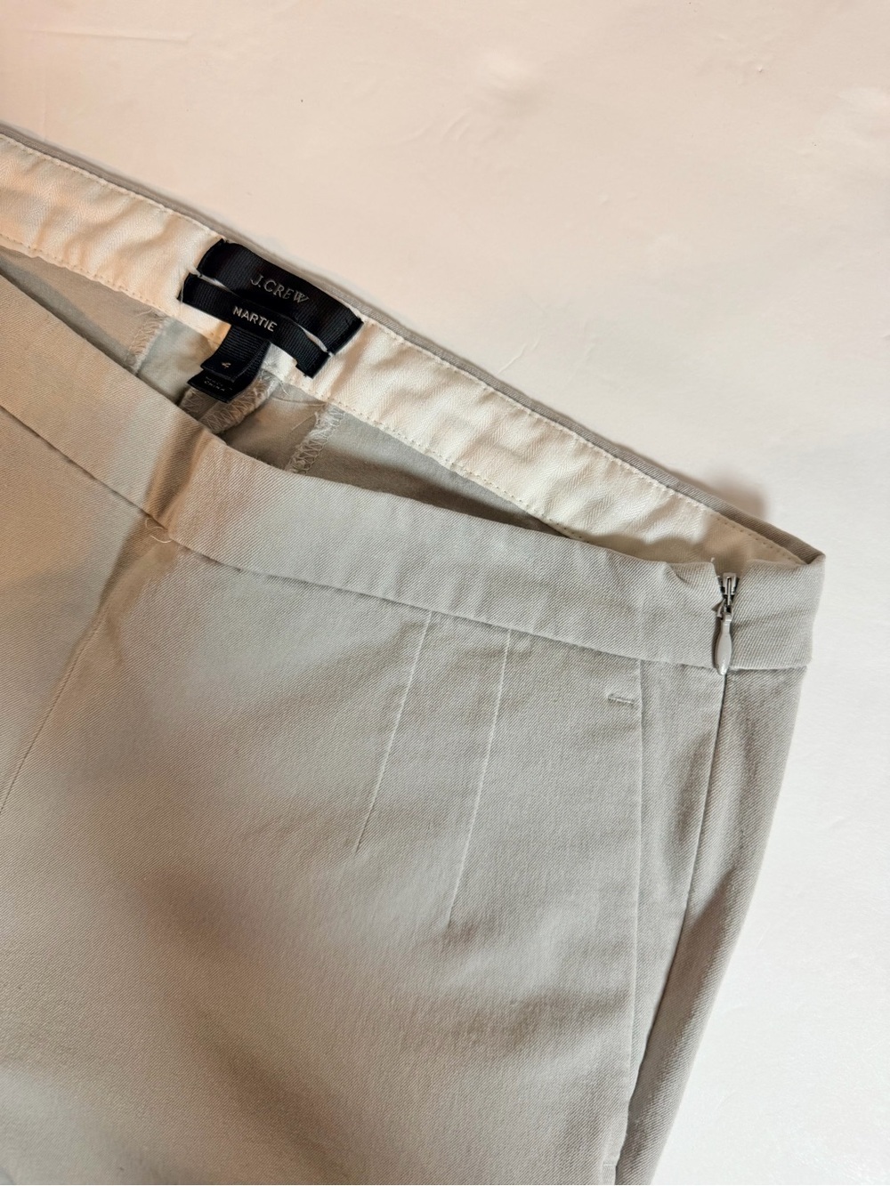 J. Crew Marie Ankle Dress Pants Size 4 Gray Pleated